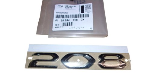 Emblem 98284028DX Peugeot 208 II Bak Ny Original