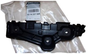 Stötfångarfäste 631433758R Dacia Logan II Glidskena Fäste Ny Original