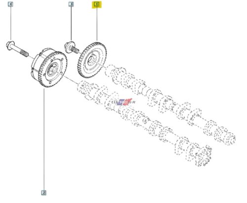 Kugghjul Original 130243613R Clio 3 Laguna 3 2.0 16V