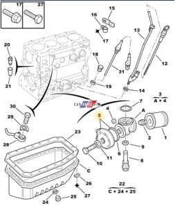 Oljekylare 98480768 Jumper, Boxer  2.8HDI Original