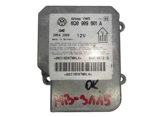 Airbag-sensormodul Volkswagen 6Q0909601A