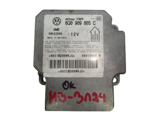 Airbag-sensormodul Volkswagen 6Q0909605C