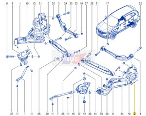 Vingarm  Vänster bakre nedre 2,0 DCI 555025HA0B OE Renault Koleos 2 4x4