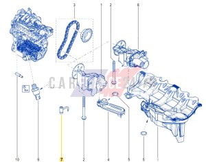 Sprinkler Denka Tłoka 1.6 DCI  1212100QAB Ny OE Renault