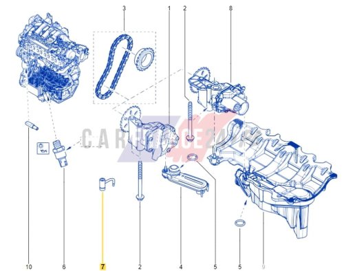 Sprinkler Denka Tłoka 1.6 DCI  1212100QAB Ny OE Renault