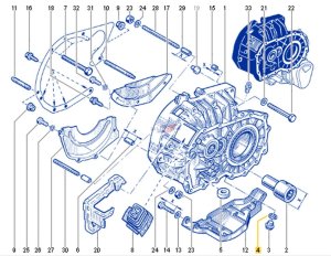 Bricka till växellåda 3220700Q0B Ny OE Renault