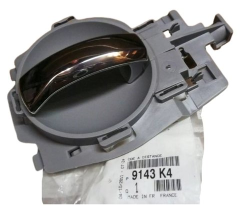 Dörrhandtag vänster bak 9143K4 Ny OE PSA Citroen C3