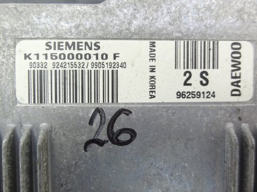 Motorstyrenhet Daewoo Matiz K115000010F  96259124