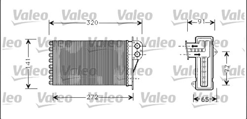 Värmare Valeo C Xsara Picasso P 206 812221 Ny original