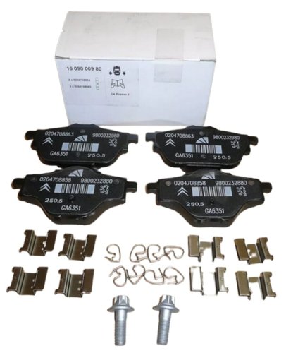 Bromsbelägg bak 1609000980 Ny originaldel Citroen Peugeot 308