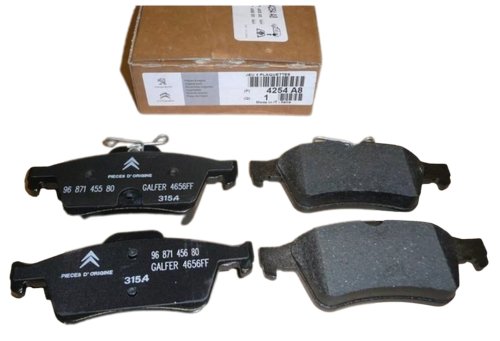 Bromsbelägg bak 1647875980 1.6VTI/THP/HDI Ny originaldel Citroen Peugeot 508