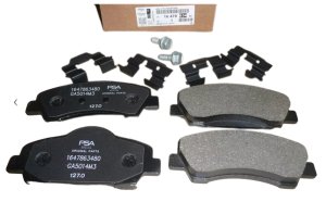 Bromsbelägg fram 1647863480  Ny originaldel Citroen Peugeot 301