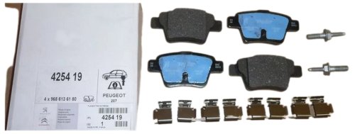 Bromsbelägg bak 425419  Ny originaldel Citroen Peugeot 207