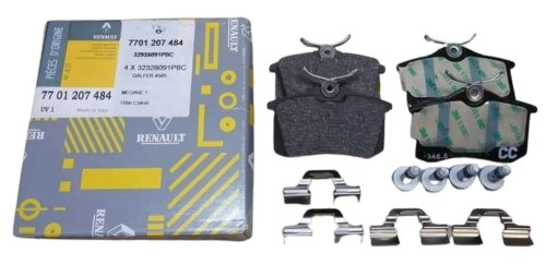 Bromsbelägg 1,5 DCI Bak 7701207484 Nya originaldelar Renault Megane