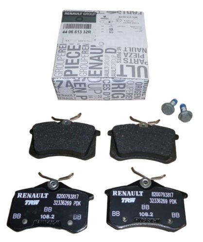 Bromsbelägg bak 440661332R Nya originaldelar Renault Clio III