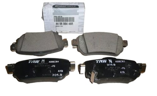 Bromsbelägg bak 440606446R Nya originaldelar Renault Koleos II