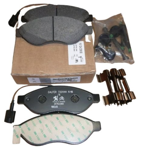Bromsbelägg fram 1647863980 Nya original Citroen Peugeot Jumper III