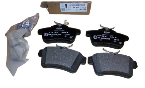 Bromsbelägg bak 1647873880 Nya originaldelar Citroen Peugeot C4 II