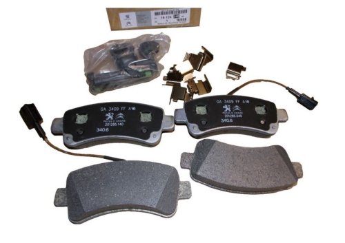 Bromsbelägg bak 1612434080 Citroen Jumper 3 Peugeot Boxer 3 Original