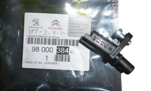 Abs-sensor fram 9800038480 Citroen Peugeot Original