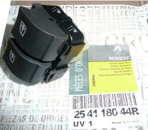 Knapp för öppning/stängning av fönster 254118044R Renault Clio IV Original