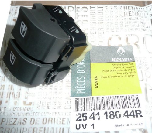 Knapp för öppning/stängning av fönster 254118044R Renault Clio IV Original