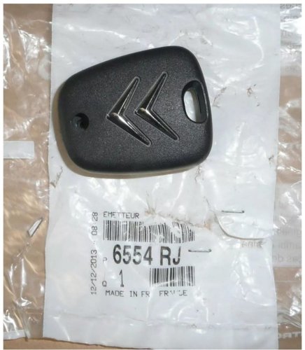 Nyckel 6554RJ 6554.RJ Citroen C1, C2 C3,C3 II,III Original