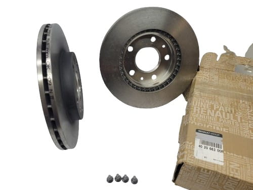 Bromsskiva fram, komplett, original 402066300R Duster