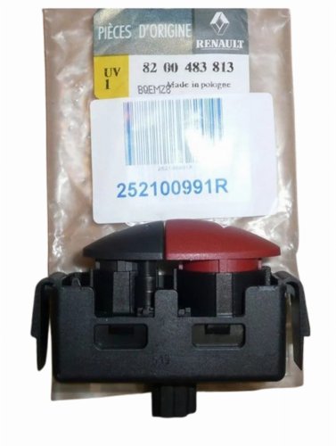 Varningsblinkerswitch 252100991R Renault Master III, Twingo II Original