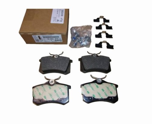 Bromsbelägg bak 1668247480 Citroen Peugeot Original Nya