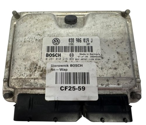 ECU-styrenhet Bosch 038906019J 0281010216 Vw Seat