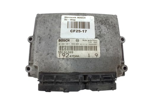ECU-styrenhet 0281011553  55198058  19247EAA Bosch Fiat