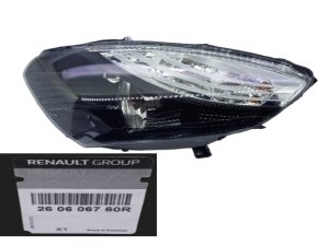Reflektor vänster 260606760R Ny OE Renault Scenic III