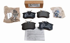 Bromsbelägg bak 1668247680 Citroën Peugeot Renault Original Nya