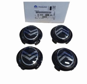 Hjulkapsel till aluminiumfälg 1696981280 Svart Citroen C3/C4/C5 Original Ny
