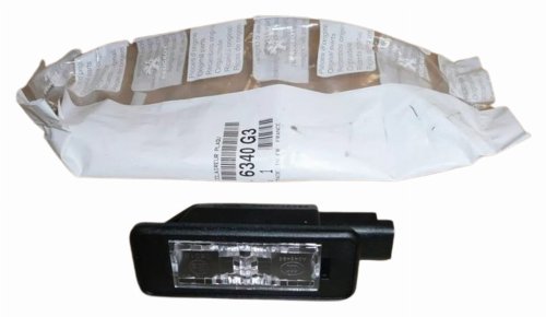 Registreringsskyltlampa 6340G3 6340.G3 Citroen C4/C5 III Peugeot 308/508 Original Ny