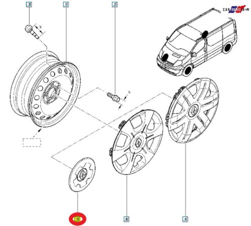 Hjulkapsel Original 403150833R Renault Trafic