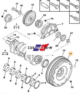 Svinghjul Original 9676226780 Boxer 2.2HDI 110Km
