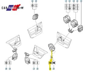 Spegelregulator Original 8200071206 Laguna