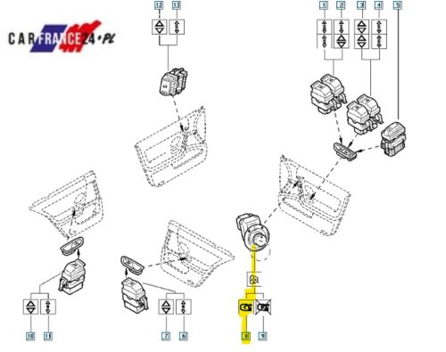 Spegelregulator Original 8200071206 Laguna