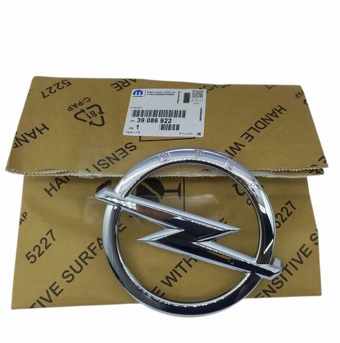 Emblem fram 39086922 Opel Astra K Original Ny