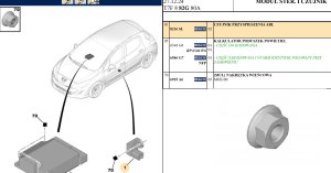 Kollisionssensor Peugeot 308 9660923480 8216.SL Begagnad Original