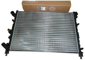 Vattenkylare + temperaturgivare 7701038237 Renault Original Ny