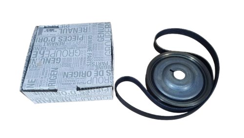Kit med remskiva + rem 123035381R Dacia Duster II 1.5DCI Original Ny