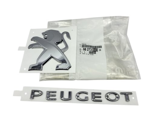 Emblem bak 98273643DX Peugeot Partner III/Rifter Original Ny