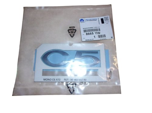 Bakre emblem 8665YW 8665.YW Citroën C5 III Original Ny