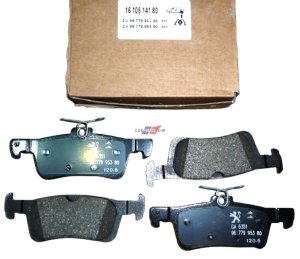 Bromsbelägg Peugeot 308 Bak 249 mm 1610814180