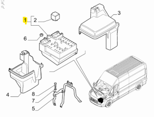 BSM-modul 1349946080 Citroën Jumper Peugeot Boxer 2006> Original Ny