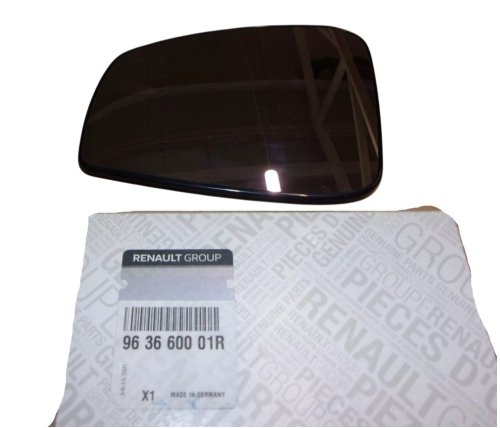 Spegelinsats 963660001R Renault Laguna III vänster vit original ny