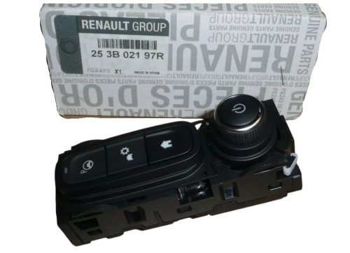 Multimedieknappar 253B02197R Renault Clio IV Captur Original Nya